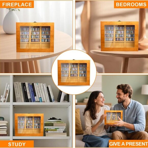 Anxiety Bookshelf 300pcs Mini Books Mini Bookshelf Ornament Miniature Decor Shak - Picture 7 of 7